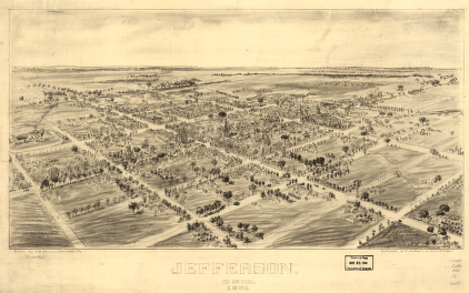 Jefferson, Ohio 1901. Drawn by T. M. Fowler. Morrisville, Pa.