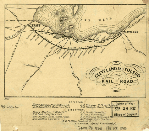 Cleveland and Toledo Rail-Road 1856