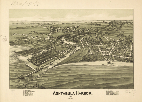 Ashtabula Harbor, Ohio 1896.