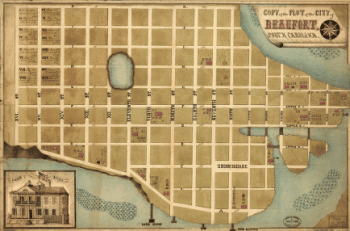 Copy of the plot of the city of Beaufort, South Carolina