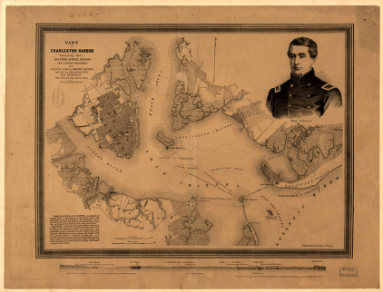 Part of Charleston Harbor, embracing forts Moultrie, Sumter, Johnson, and Castle Pinckney, also Sullivan, James & Morris islands