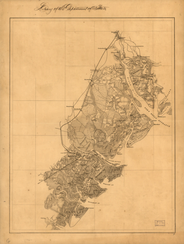 Map of the environs of Savannah, Georgia. 186-] Drawn by A. Lindenkoh. Chas. G. Krebs, lith.