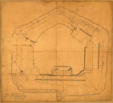 Plan of Fort Sumter, South Carolina : surveyed, March 20th, 22, 27, 1865
