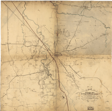 Topographical sketch of the environs of Murfreesboro, Tennessee