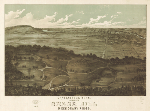 Chattanooga, Tenn. as seen from Bragg Hill, Missionary Ridge