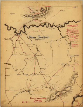 Middle Tennessee / G.H. Blakeslee--1863.