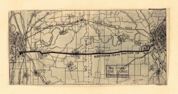 Railroads and connecting lines of the Northern Texas Traction Co. from Ft. Worth to Dallas, Texas