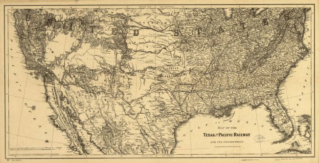 Texas and Pacific Railway and its connections