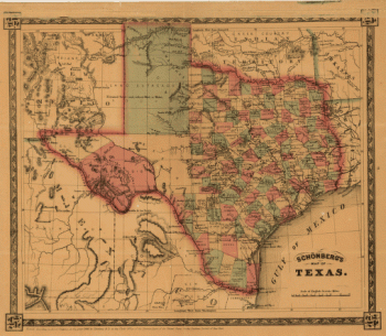 Schönberg's map of Texas.