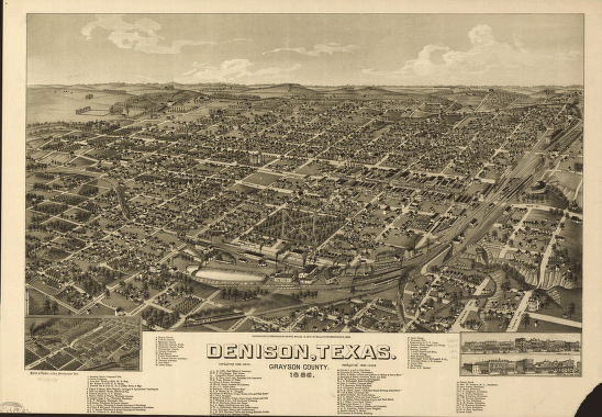 Denison, Texas, Grayson County 1886