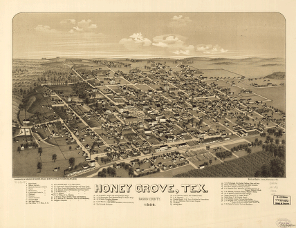 Honey Grove, Tex. Fannin County 1886