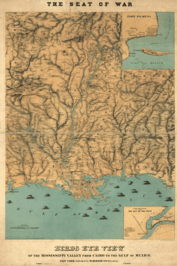 Birds eye view of the Mississippi Valley