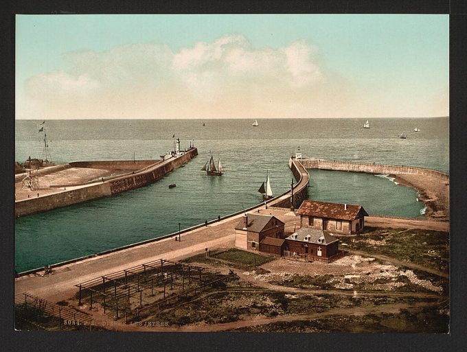 The piers, Dieppe, France
