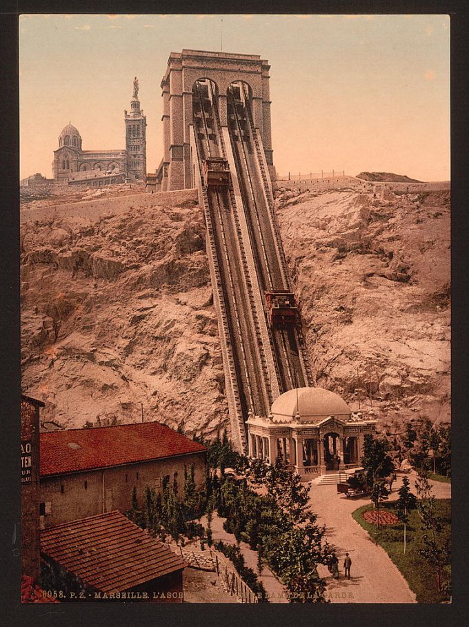 Cable railway, Marseilles, France