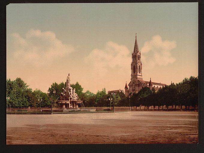 The esplanade, Nîmes, France