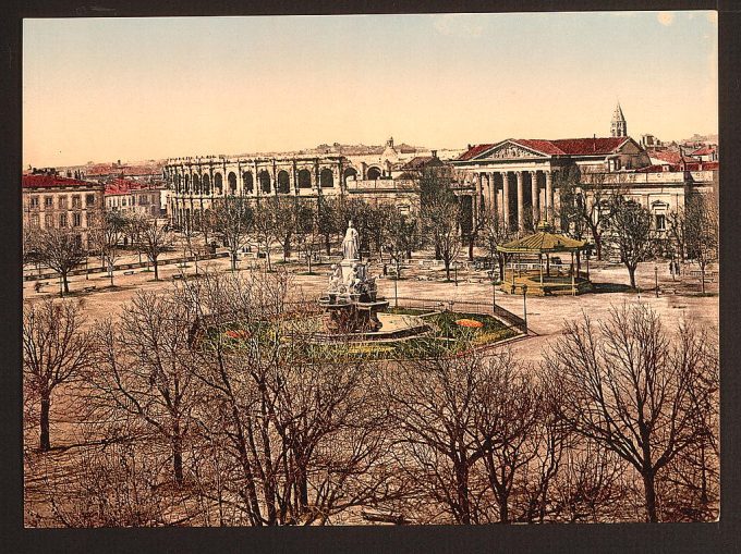 The esplanade, Nîmes, France