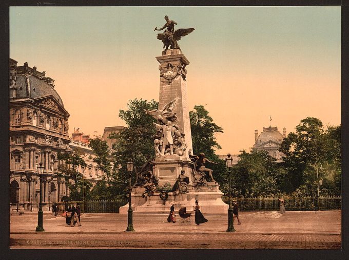 Gambetta's monument, Paris, France