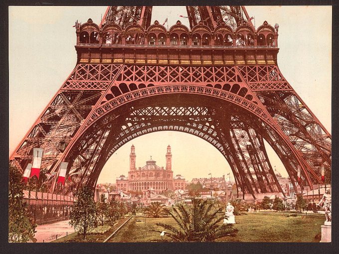 Eiffel Tower and the Trocadero, Exposition Universal, 1900, Paris, France