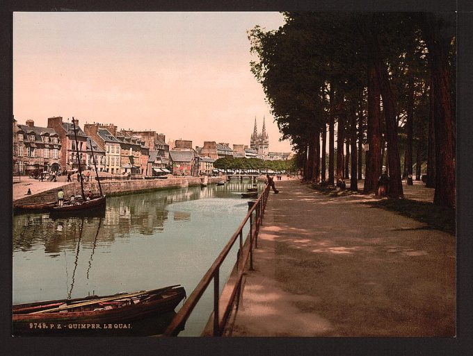 The quay, Quimper, France