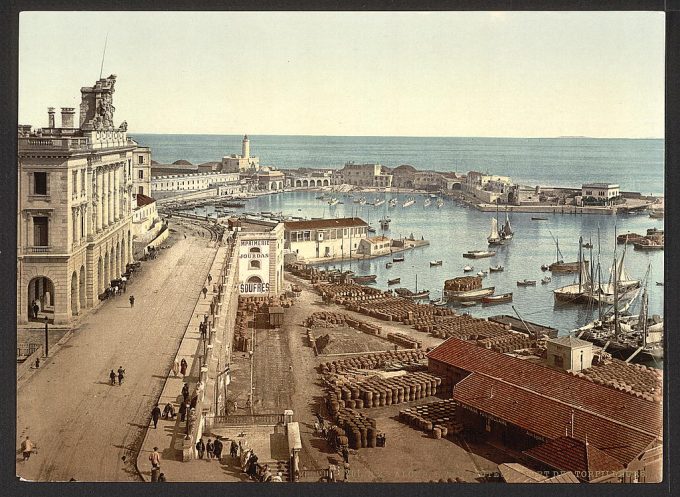 The harbor and admiralty, Algiers, Algeria