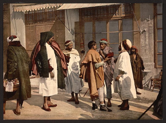 Arabs disputing, Algiers, Algeria