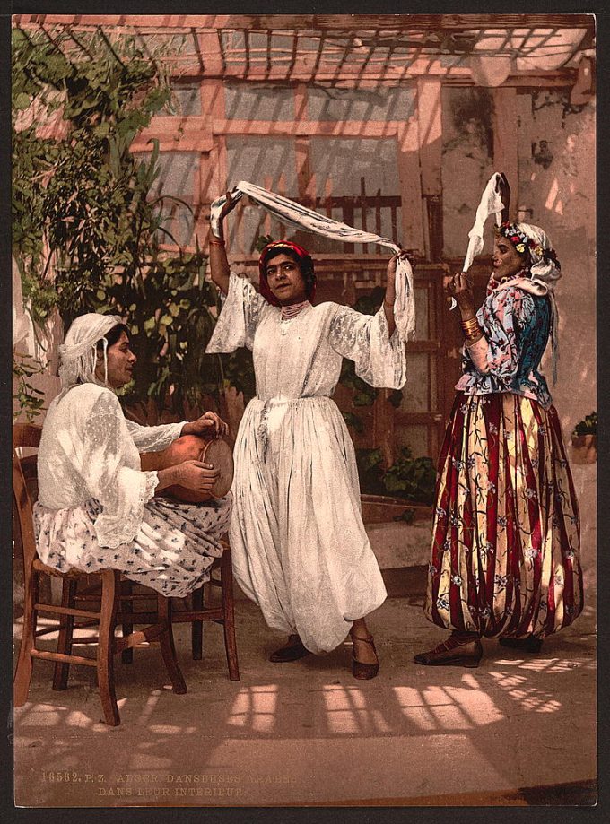 Arab dancing girls, Algiers, Algeria