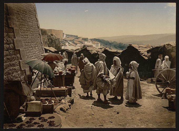 Before a gate at Constantine, Constantine, Algeria