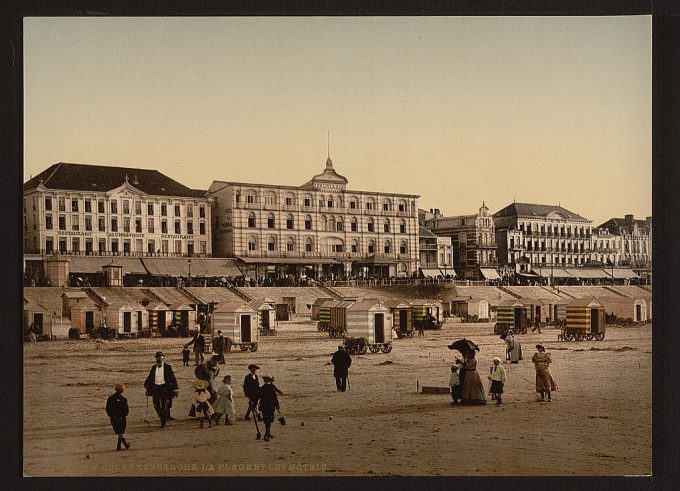 The beach and hotels, Blankenberghe, Belgium