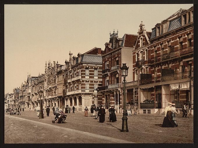 The beach and villas, Blankenberghe, Belgium