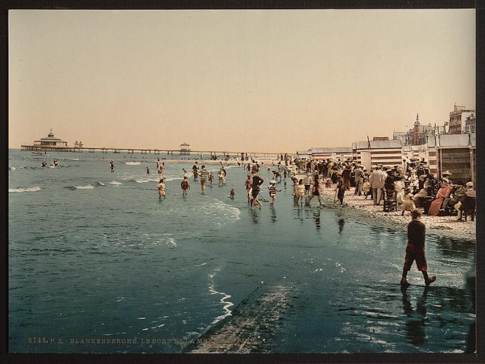 The pier and shore, Blankenberghe, Belgium