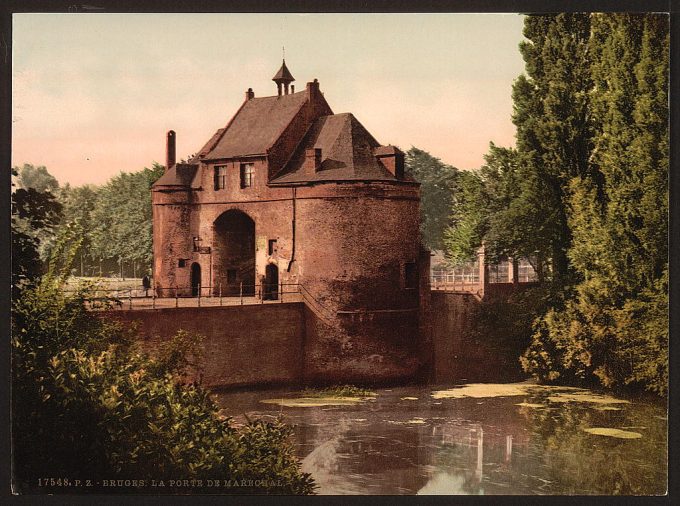 The Marechal gate, Bruges, Belgium