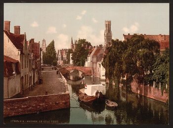 Quai vert, Bruges, Belgium