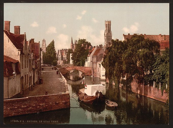 Quai vert, Bruges, Belgium