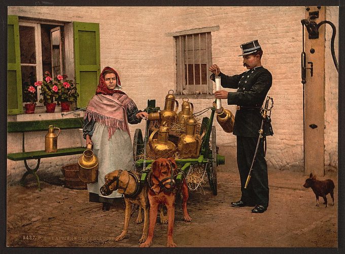 Milksellers, Brussels, Belgium