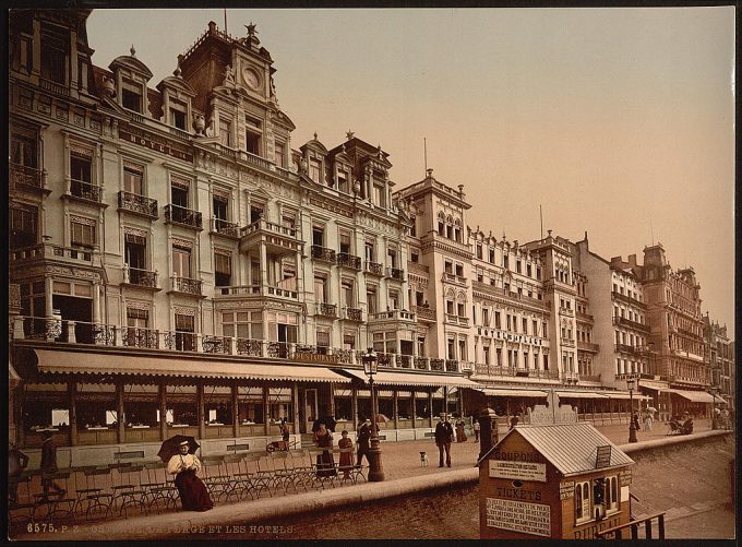 The beach and hotels, Ostend, Belgium