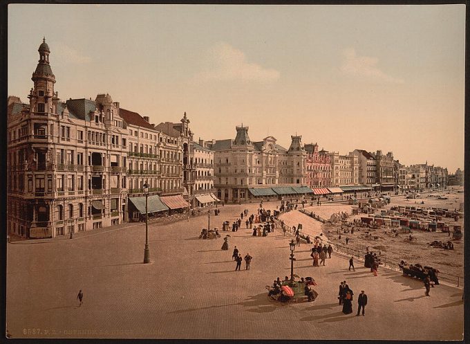 The embankment, west part, Ostend, Belgium
