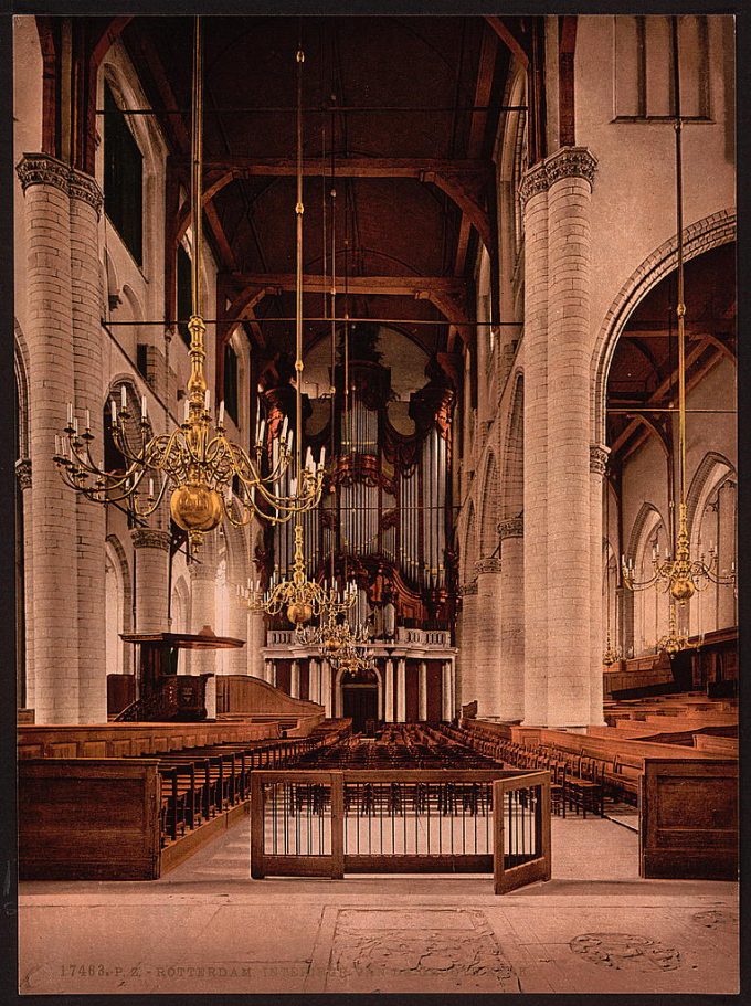 Cathedral (interior), Rotterdam, Holland