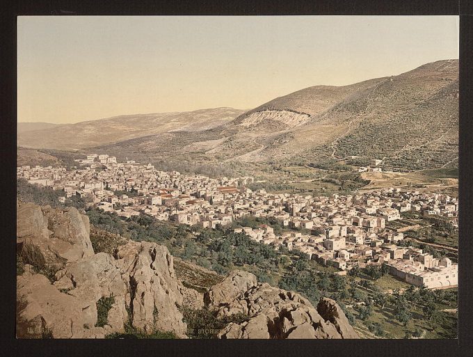 The vale of Napulus, (i.e., Nablus), Holy Land