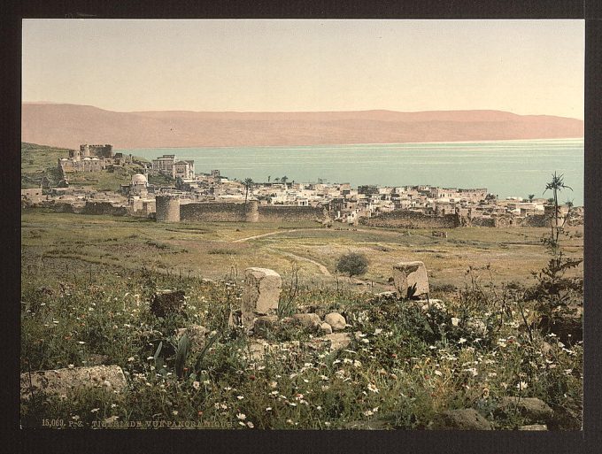 Panoramic view, Tiberias, Holy Land, (i.e., Israel)
