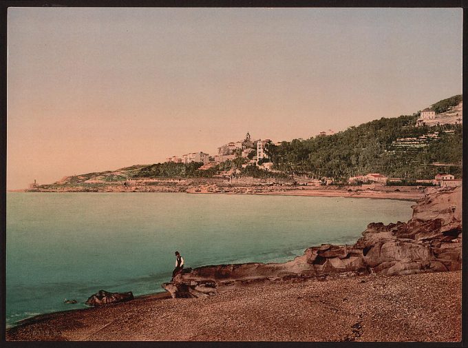 General view from the east, Bordighera, Riviera
