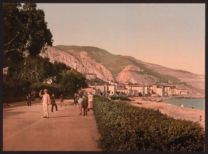Promenade du midi, Mentone, Riviera