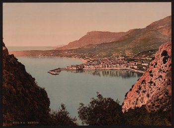 Seen from the cliffs, Mentone, Riviera