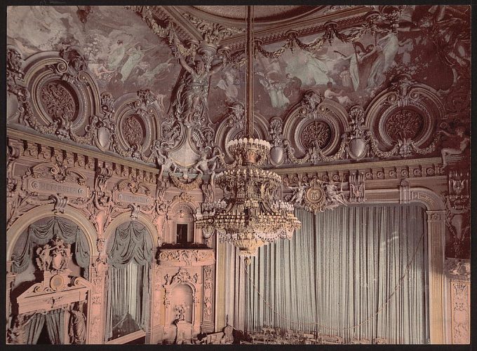 The theatre, interior, Monte Carlo, Riviera