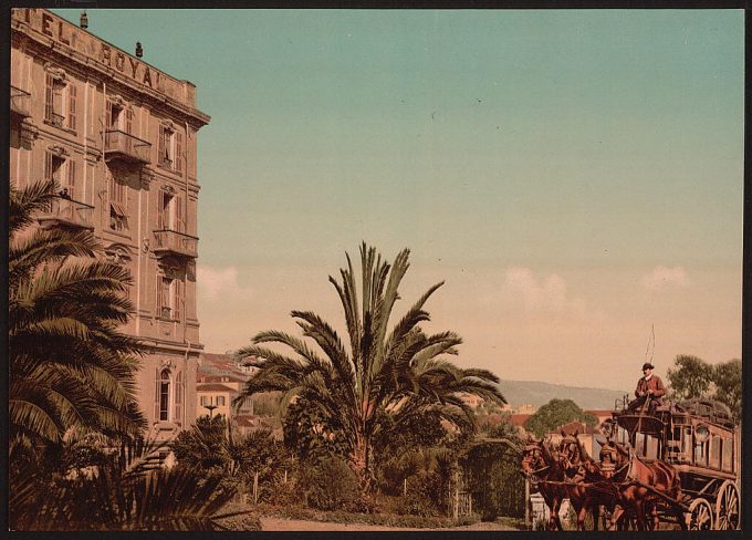The royal hotel with gardens, San Remo, Riviera