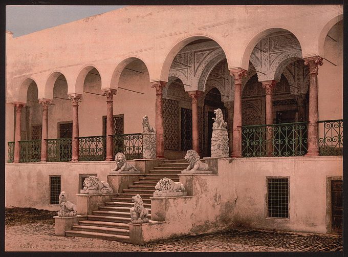 Bardo, the lion staircase, Tunis, Tunisia