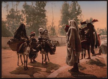 Group before Bab Aleona, Tunis, Tunisia