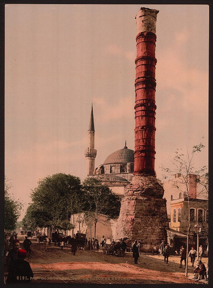 The burnt column, Constantinople, Turkey