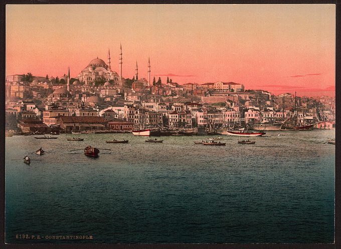 View from the bridge, Constantinople, Turkey