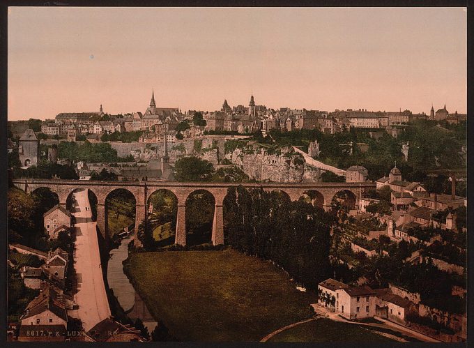 The town, Luxembourg