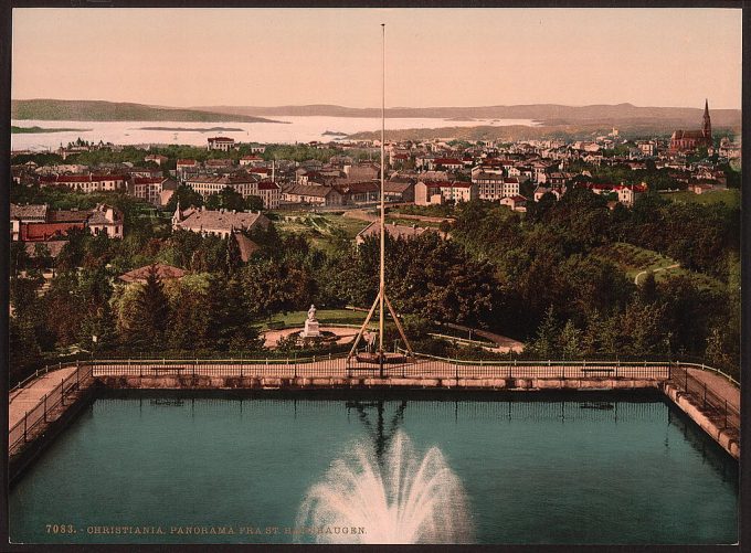 Panorama from St. Hanshaugen, Christiania, Norway